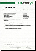 SANOS Öko-Zertifikat 2022